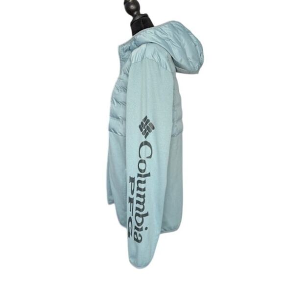 Columbia Women’s Deep Waves Hybrid Hooded Jacket – Aqua Blue – Size Medium – NWT - Picture 4 of 7